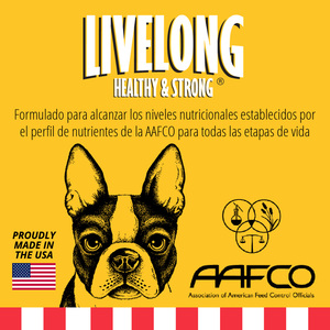 Livelong Healthy & Strong Alimento Natural Húmedo para Perro Todas las Edades Receta Pato/Camote, 362 g