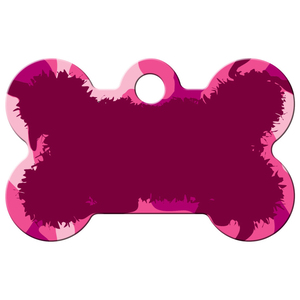 Hillman Group Placa de Identificación Grabable Diseño Camuflaje Rosa para Perro, Chico