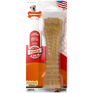 Nylabone Power Chew Juguete Masticable Diseño Hueso Sabor Mantequilla de Maní para Perro, X-Grande