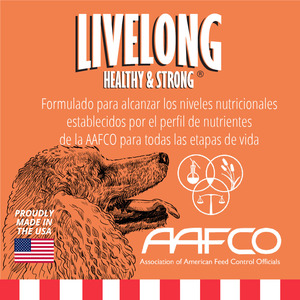 Livelong Healthy & Strong Alimento Natural Húmedo para Perro Todas las Edades Receta Salmón/Camote, 362 g