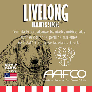 Livelong Healthy & Strong Alimento Natural Húmedo para Perro Todas las Edades Receta Pollo/Camote, 362 g