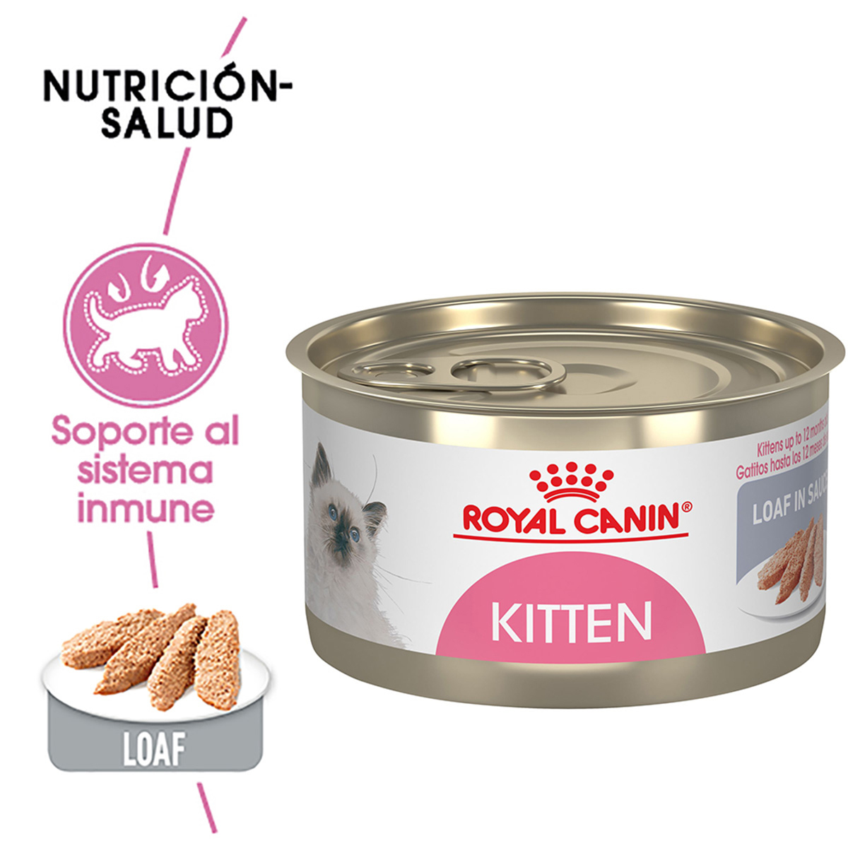 Royal Canin Kitten Alimento Húmedo para Gatito Receta Pollo, 145 g
