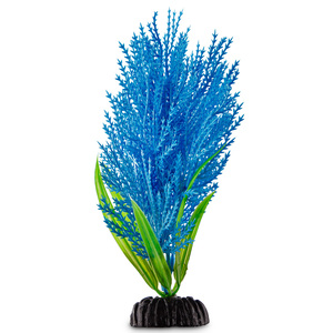 Imagitarium Aquarium Decor Planta Azul de Decoración para Acuario, 1 Pieza