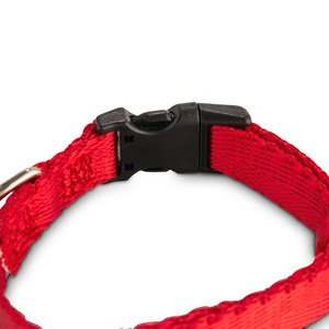 Youly Collar de Nylon Color Rojo con Broche para Perro, Chico