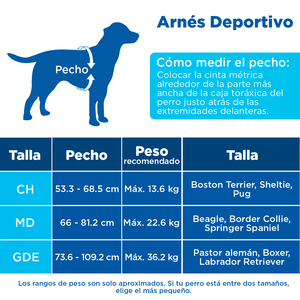 Petsafe Arnés Deportivo Ajuste Romano Color Azul para Perro, Chico
