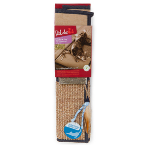 Petlinks Tapete Multitexturas para Jugar y Rascar para Gato, 71 cm