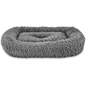 Harmony Colchón Rectangular Borde Bajo Acojinado para Gato, Color Gris