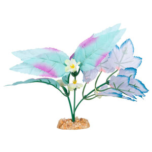 Imagitarium Planta de Seda Color Morado y Azul para Acuario, Mediano