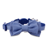 Bond & Co Collar con Broche de Seguridad Diseño Seersucker con Moño para Gatito Color Azul Bond & Co Collar con Broche de Seguridad Diseño Seersucker con Moño para Gatito Color Azul