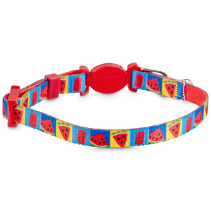 Good2Go Collar con Broche de Seguridad Diseño Sandias para Gatito Color Rojo