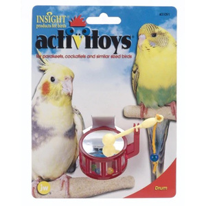 JW Pet CompanyJuguete de Plástico Interactivo para Aves Tambor