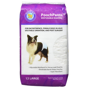 Pooch Pad Products Pañales Absorbentes Desechables para Perro Paquete 12 Piezas, Grande