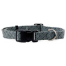 Youly Collar Gris Nylon Palmeado Diseño Puntos con Broche Negro para Perro, Chico Youly Collar Gris Nylon Palmeado Diseño Puntos con Broche Negro para Perro, Chico