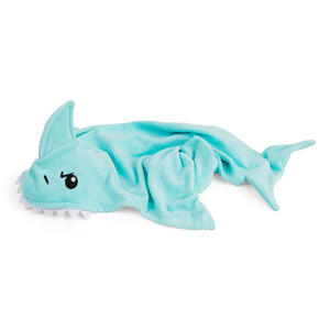Well & Good Toalla para Baño Diseño Tiburón con Capucha para Perro, Chico/Mediano