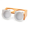 EveryYay Set de Tazones Elevados con Base de Bambú Diseño Silueta Felina para Gato, 0.75 Tazas EveryYay Set de Tazones Elevados con Base de Bambú Diseño Silueta Felina para Gato, 0.75 Tazas
