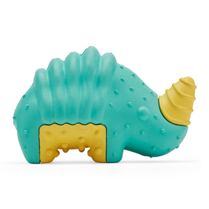 Leaps & Bounds Juguete Dental Diseño Rinoceronte Color Azul para Perro, Chico