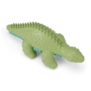 Leaps & Bounds Juguete Dental Diseño Estegosaurio Color Verde para Perro, X-Chico