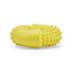 Leaps & Bounds Juguete Dental Diseño Aro Color Amarillo para Perro, X-Chico