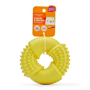 Leaps & Bounds Juguete Dental Diseño Aro Color Amarillo para Perro, X-Chico Leaps & Bounds Juguete Dental Diseño Aro Color Amarillo para Perro, X-Chico