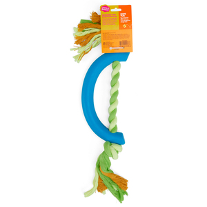 Leaps & Bounds Juguete Multicolor Diseño Cuerda con Goma para Perros, XX-Grande