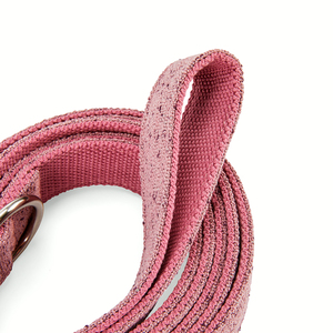 Youly Correa Plana Color Rosa Diseño Moteado para Perro, 1.8 m