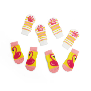 Youly Spring Calcetines con Estampado de Flamingo, Mediano