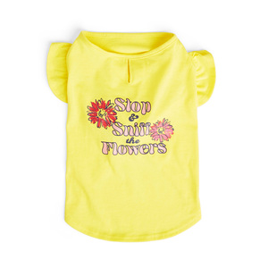 Youly Spring Blusa con Print en Color Amarillo, Grande