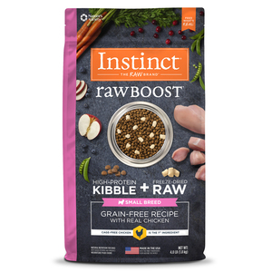 Instinct Raw Boost SB Alimento Seco Natural para Perro Raza Pequeña Todas las Etapas de Vida Receta Pollo, 1.8 kg
