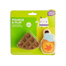 Leaps & Bounds Set Juguetes Waffle de Catnip Comprimido y Jarabe de Felpa Suave, 2 Piezas Leaps & Bounds Set Juguetes Waffle de Catnip Comprimido y Jarabe de Felpa Suave, 2 Piezas