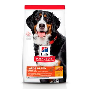 Hill's Science Diet Alimento Seco para Perro Adulto Raza Grande/ Gigante Receta Pollo y Cebada, 15.9 kg