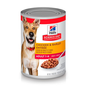 Hill's Science Diet Alimento Húmedo para Perro Adulto Todas las Razas Receta Pollo y Cebada, 370 g
