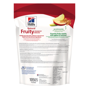 Hill's Science Diet Fruity Snacks Premios Crujientes para Perro Receta Manzana y Avena, 227 g