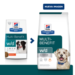 Hill's Prescription Diet w/d Alimento Seco Control de Peso/Diabetes para Perro Adulto, 3.85 kg