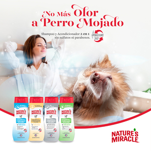 Nature's Miracle Shampoo Desodorizante de Avena para Perro, 473 ml
