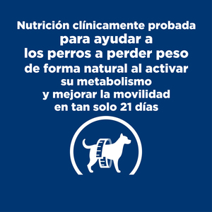 Hill's Prescription Diet Metabolic + Mobility Alimento Seco Peso/Movilidad para Perro Adulto, 3.85 kg