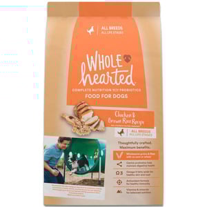 Wholehearted Alimento Natural para Perro Todas las Edades Receta Pollo y Arroz Integral, 2.2 kg Wholehearted Alimento Natural para Perro Todas las Edades Receta Pollo y Arroz Integral, 2.2 kg