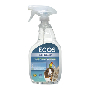 Ecos Limpiador Enzimático para Jaulas, Transportadoras y Hábitats de Mascotas, 650 ml