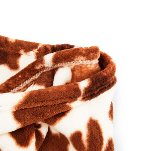 EveryYay Let's Snuggle Manta Súper Suave Diseño Vaca para Perro, Café