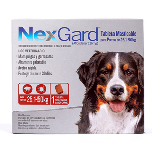 NexGard Masticable Desparasitante Externo para Perro, X-Grande
