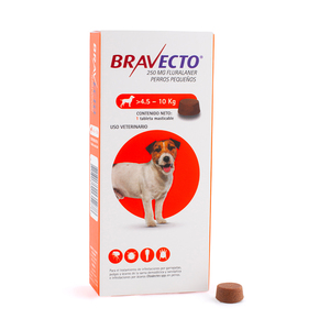 Bravecto Tableta Masticable Antiparasitaria Externa para Perro, 4.5 - 10 kg