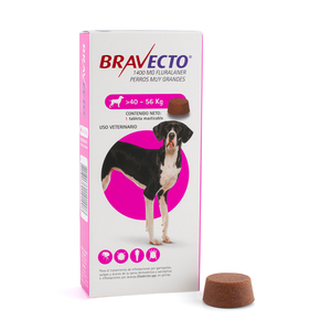 Bravecto Tableta Masticable Antiparasitaria Externa para Perro, 40 - 56 kg