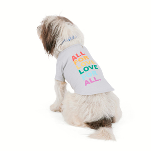 Youly Colección Pride Playera All For Love, Love For All para Perro, X-Chico