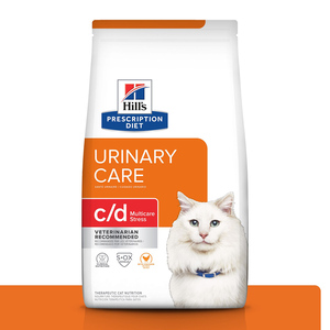 Hill's Prescription Diet Alimento Seco Feline C/D Multicare Strees Chicken para Gato, 1.81 kg