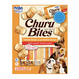 Churu Fun Bites Bocaditos Rellenos de Pollo para Perro Todas las Etapas de Vida, 132 g Churu