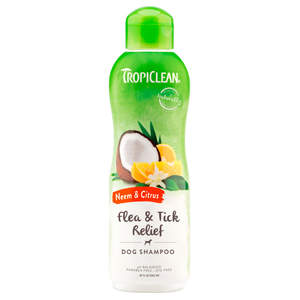 Tropiclean Shampoo para Irritación por Pulgas o Garrapatas para Perro, 592 ml
