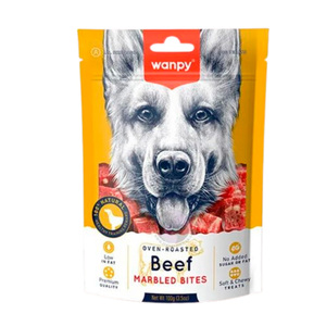 Wanpy Snack de Entrenamiento para Perro Adulto Receta Vacuno Marmoleado, 100 g        