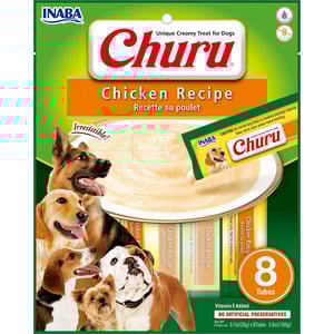 Inaba Churu Premio Cremoso Natural Receta Pollo para Perro Todas las Etapas de Vida, 160 g Inaba Churu Premio Cremoso Natural Receta Pollo para Perro Todas las Etapas de Vida, 160 g