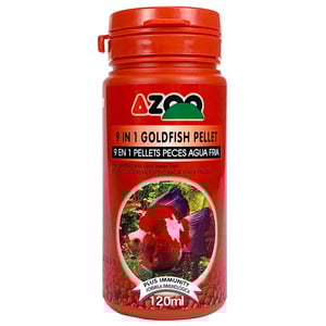 Azoo 9 en 1 Alimento Tipo Pellet Flotante para Pez Goldfish y Peces de Agua Fría, 60 g Azoo 9 en 1 Alimento Tipo Pellet Flotante para Pez Goldfish y Peces de Agua Fría, 60 g