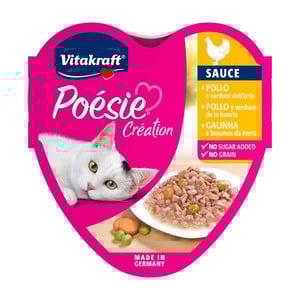 Vitakraft Poésie Creátion Alimento Húmedo para Gato Adulto Receta Pollo, 85 g Vitakraft Poésie Creátion Alimento Húmedo para Gato Adulto Receta Pollo, 85 g