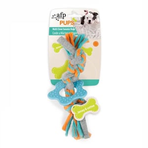 AFP Pups Juguete de Cuerda con Mordedera para Cachorro, Unitalla AFP Pups Juguete de Cuerda con Mordedera para Cachorro, Unitalla